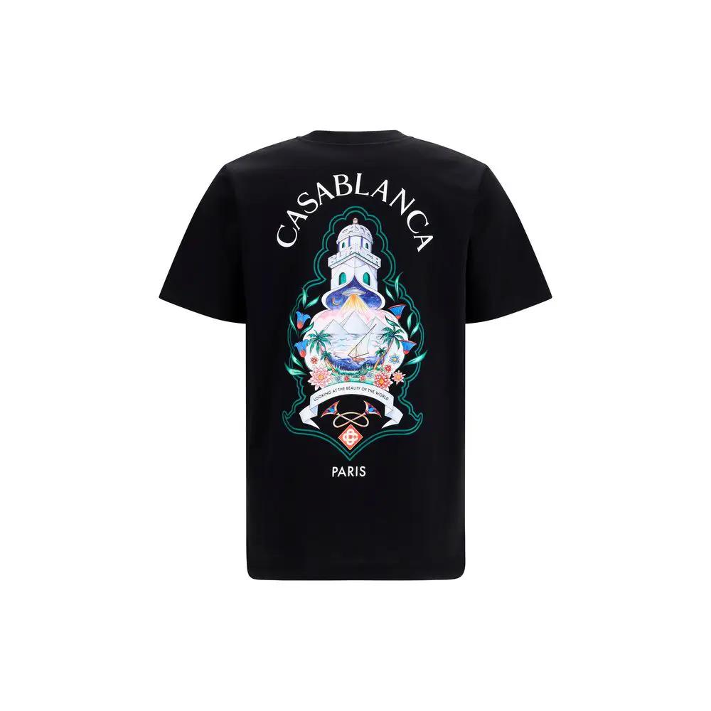 Casablanca Casablanca Black Cotton T-Shirt