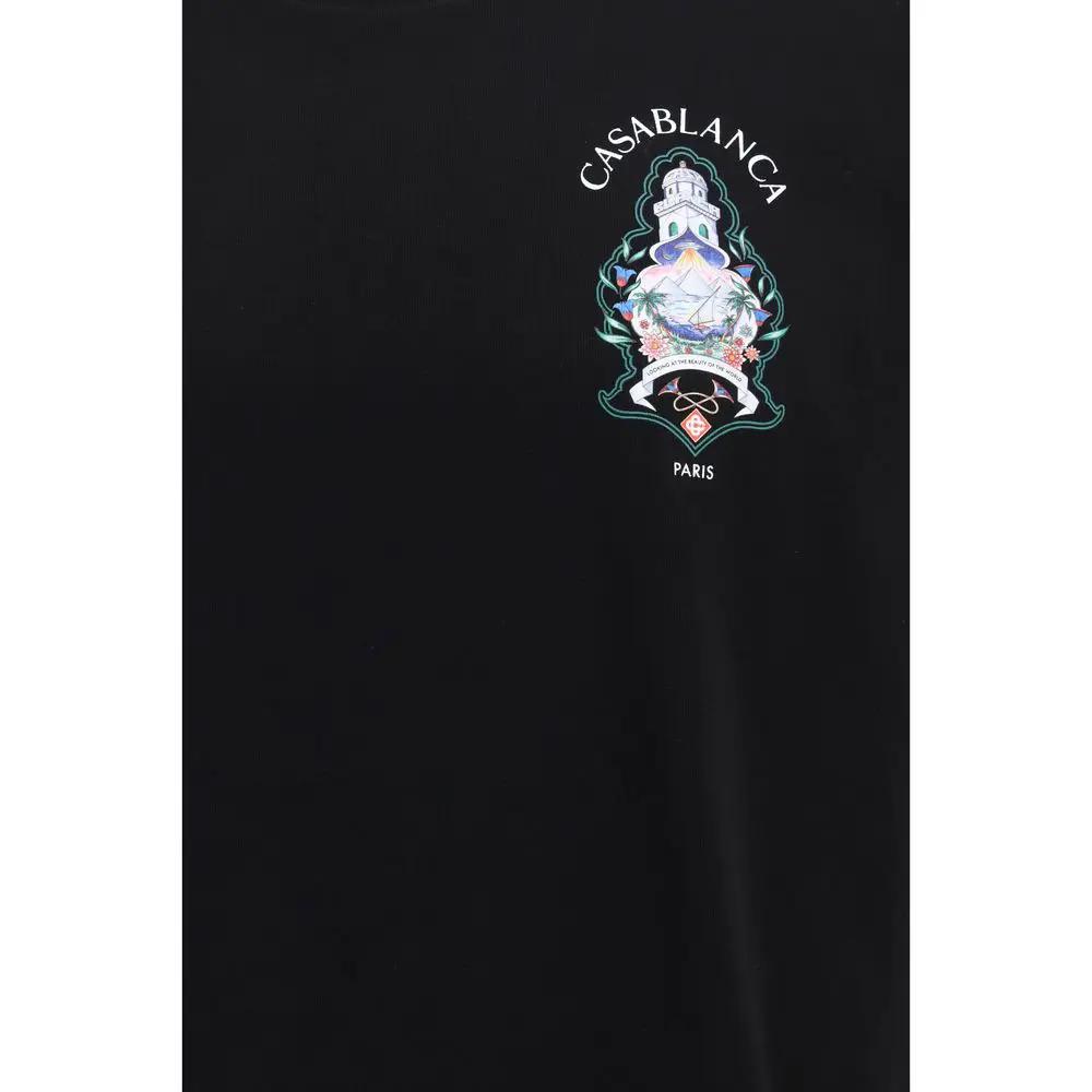 Casablanca Casablanca Black Cotton T-Shirt