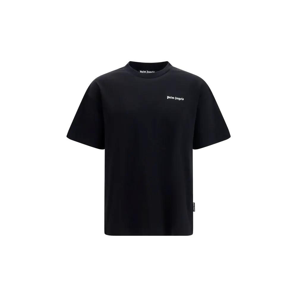 Palm Angels Palm Angels Black Cotton T-Shirt