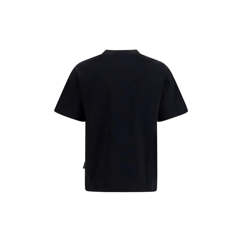 Palm Angels Palm Angels Black Cotton T-Shirt