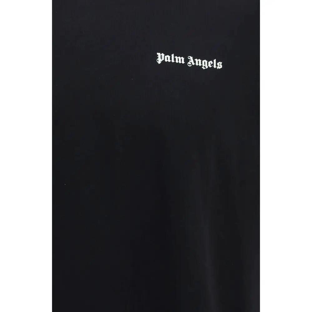 Palm Angels Palm Angels Black Cotton T-Shirt