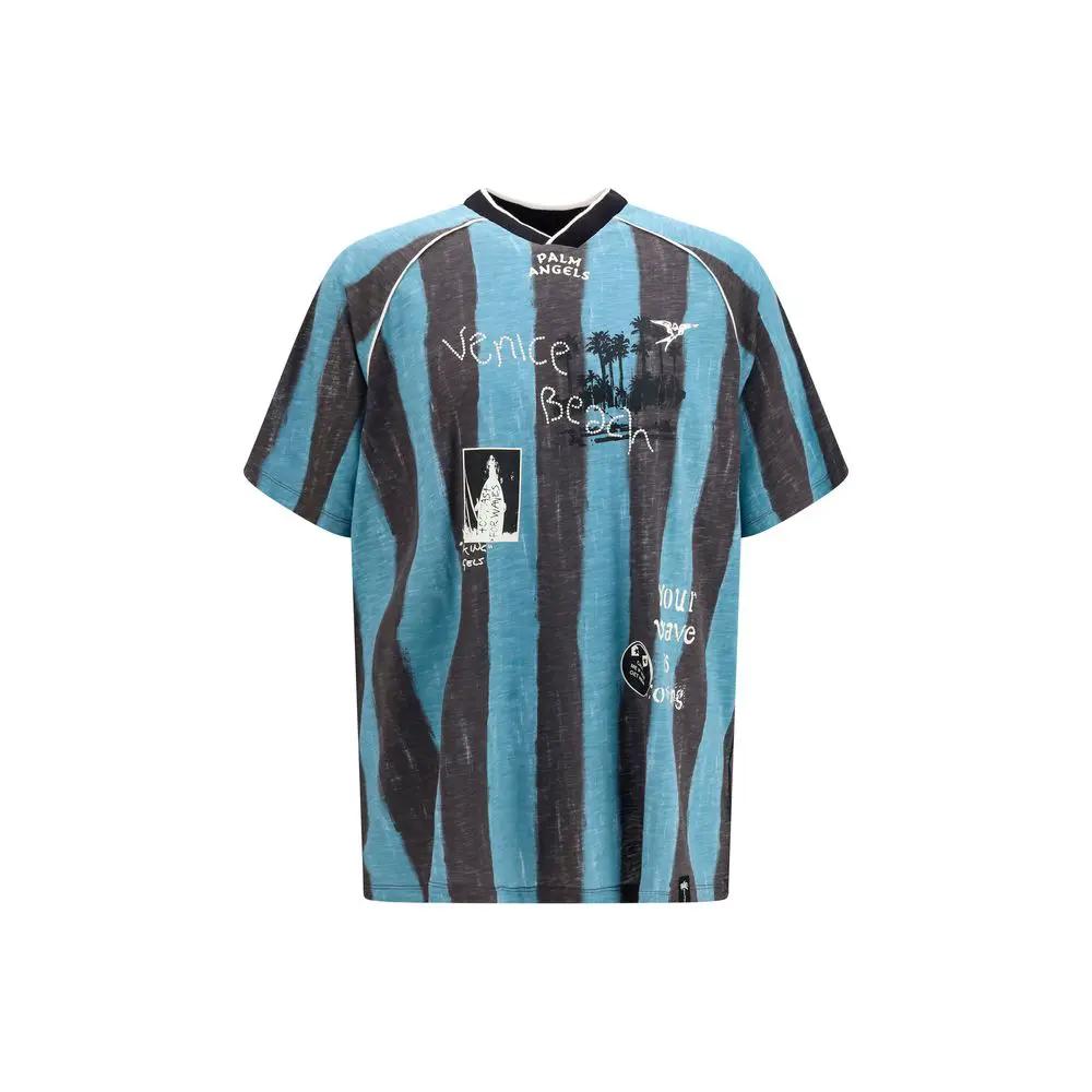 Palm Angels Palm Angels Blue Cotton Sportswear