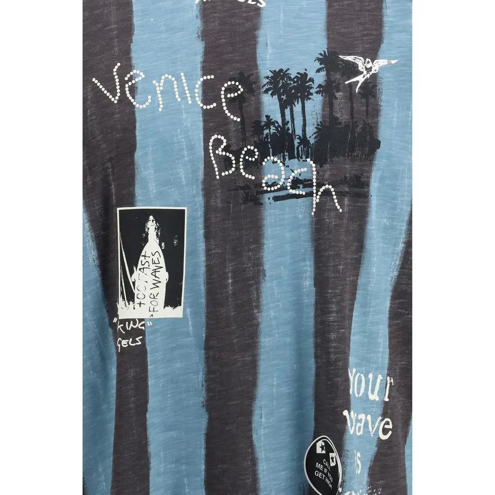 Palm Angels Palm Angels Blue Cotton Sportswear