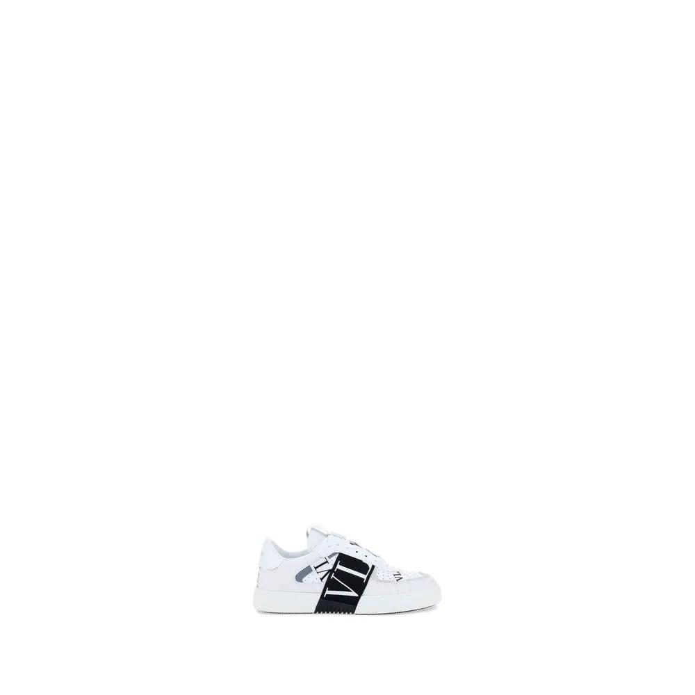 Valentino Garavani Valentino Garavani White Calf Leather Bos Taurus Athletic Sneakers