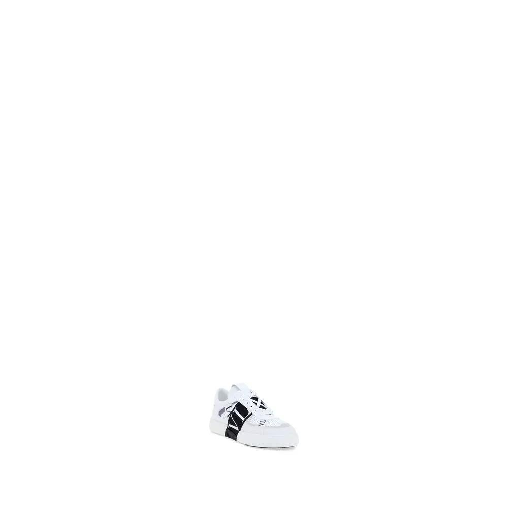 Valentino Garavani Valentino Garavani White Calf Leather Bos Taurus Athletic Sneakers