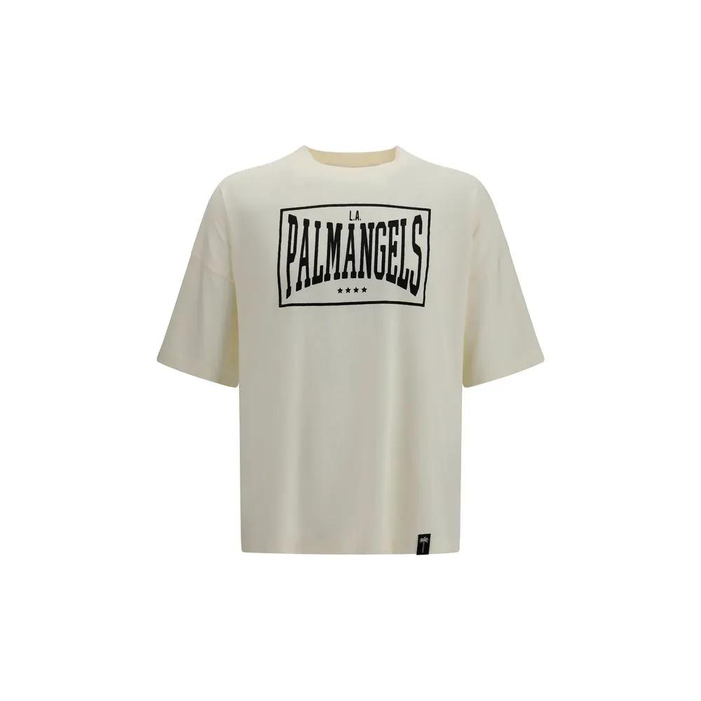 Palm Angels Palm Angels Beige Cotton T-Shirt