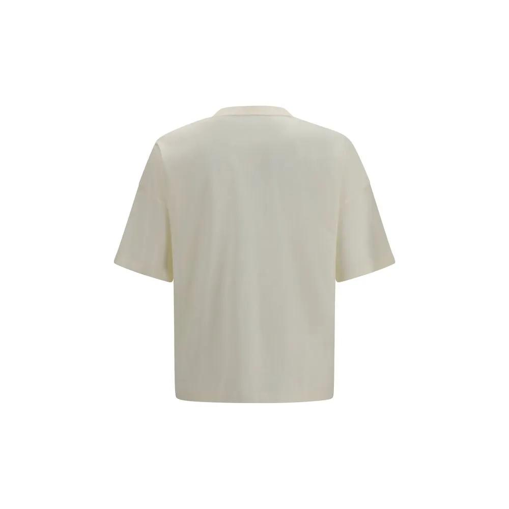 Palm Angels Palm Angels Beige Cotton T-Shirt