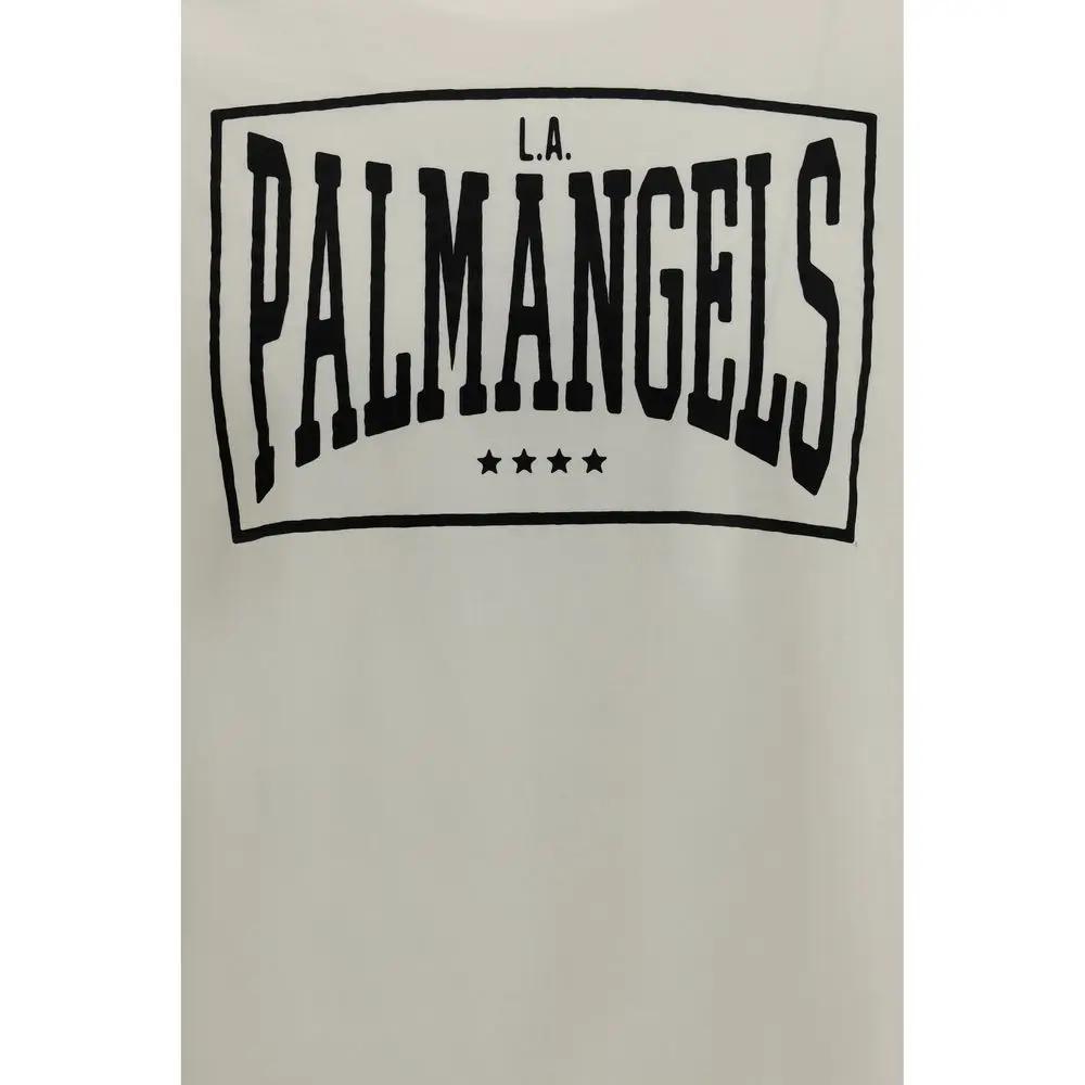 Palm Angels Palm Angels Beige Cotton T-Shirt