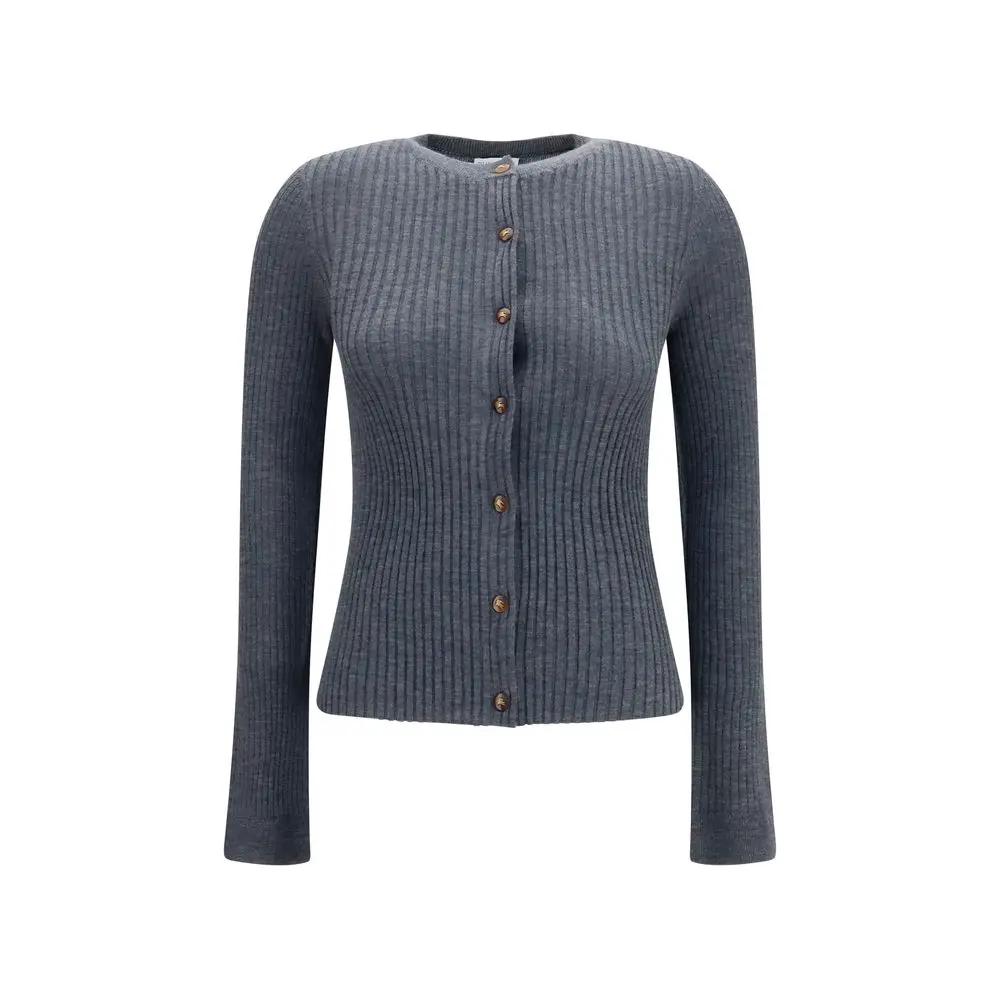 Burberry Burberry Gray Cashmere Cardigan