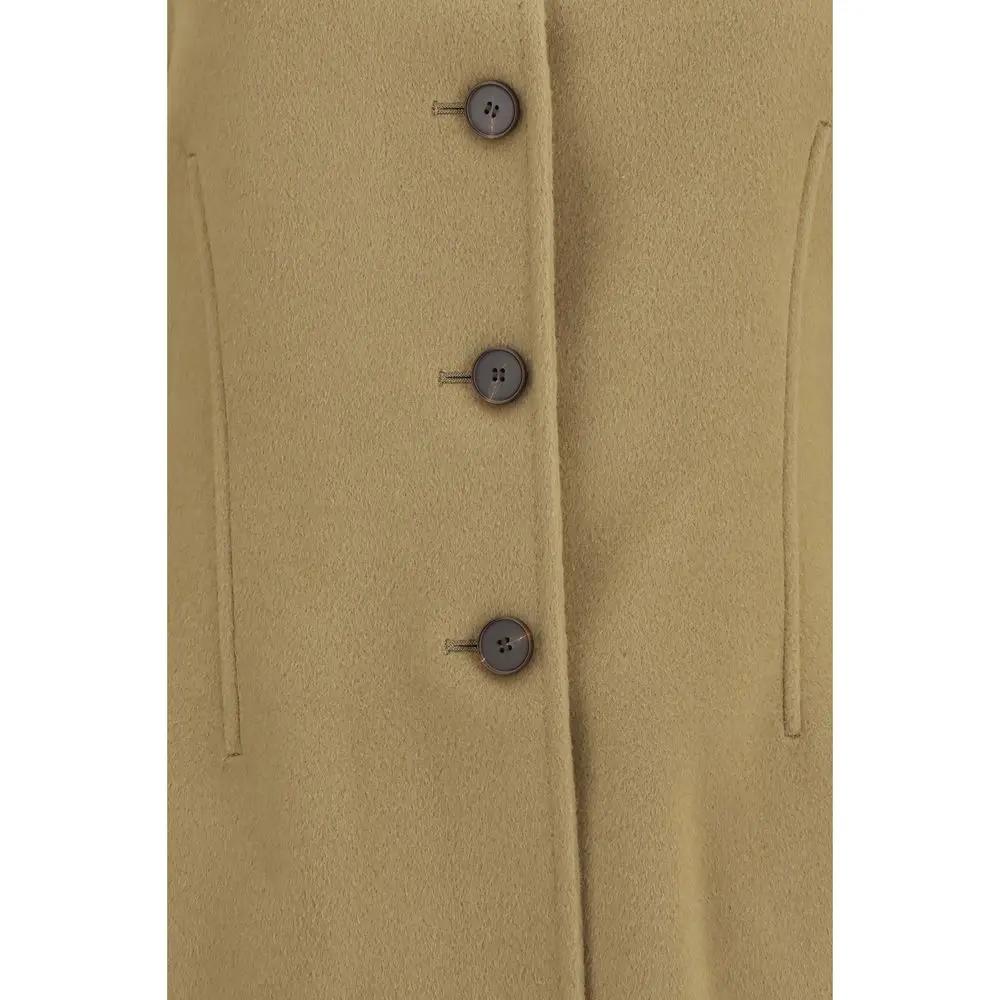 Rohe Beige Wool Oves Aries Full-Length Jacket