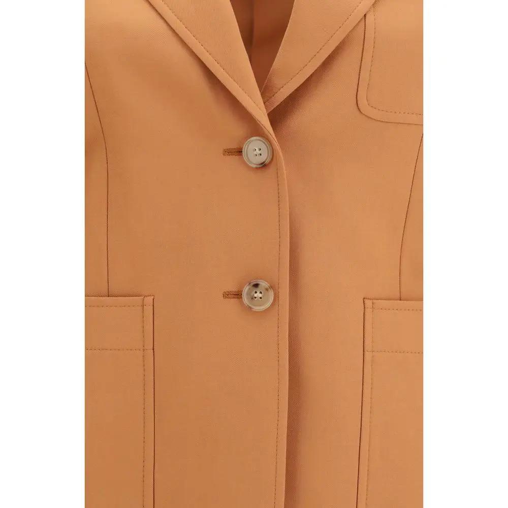 Chloé Orange Wool Oves Aries Blazer
