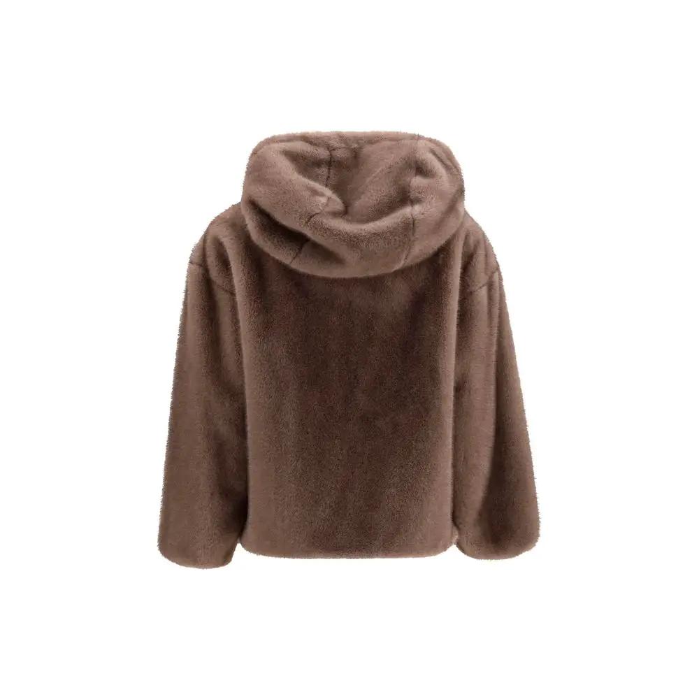Herno Brown Polyester Full-Length Jacket