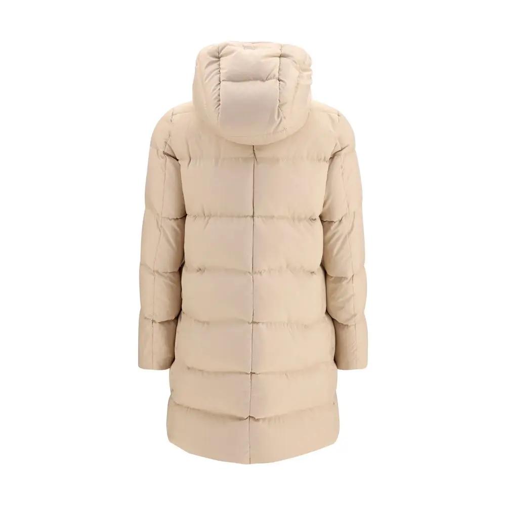 Herno Beige Polyester Full-Length Jacket