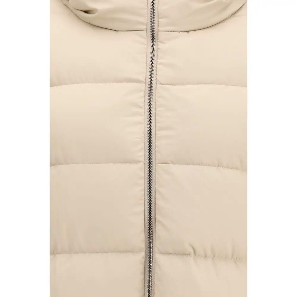 Herno Beige Polyester Full-Length Jacket