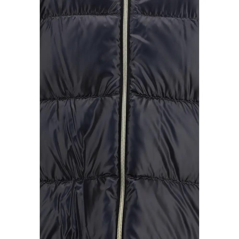 Herno Black Goose Down Full-Length Jacket