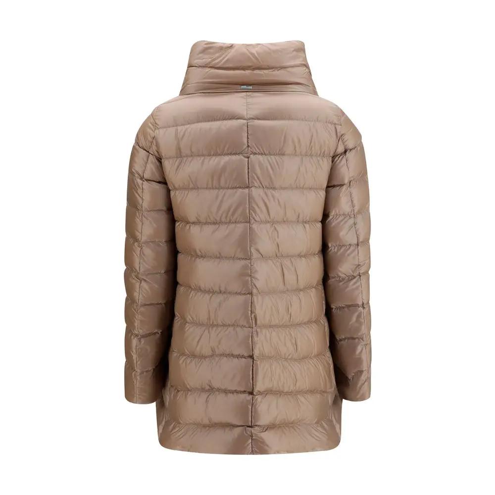 Herno Beige Polyester Full-Length Jacket