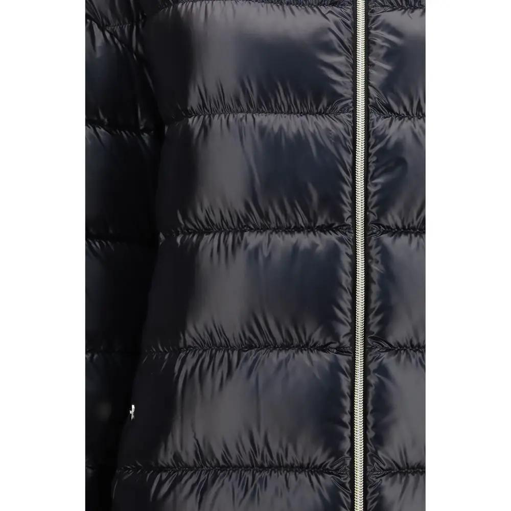 Herno Black Polyester Coat