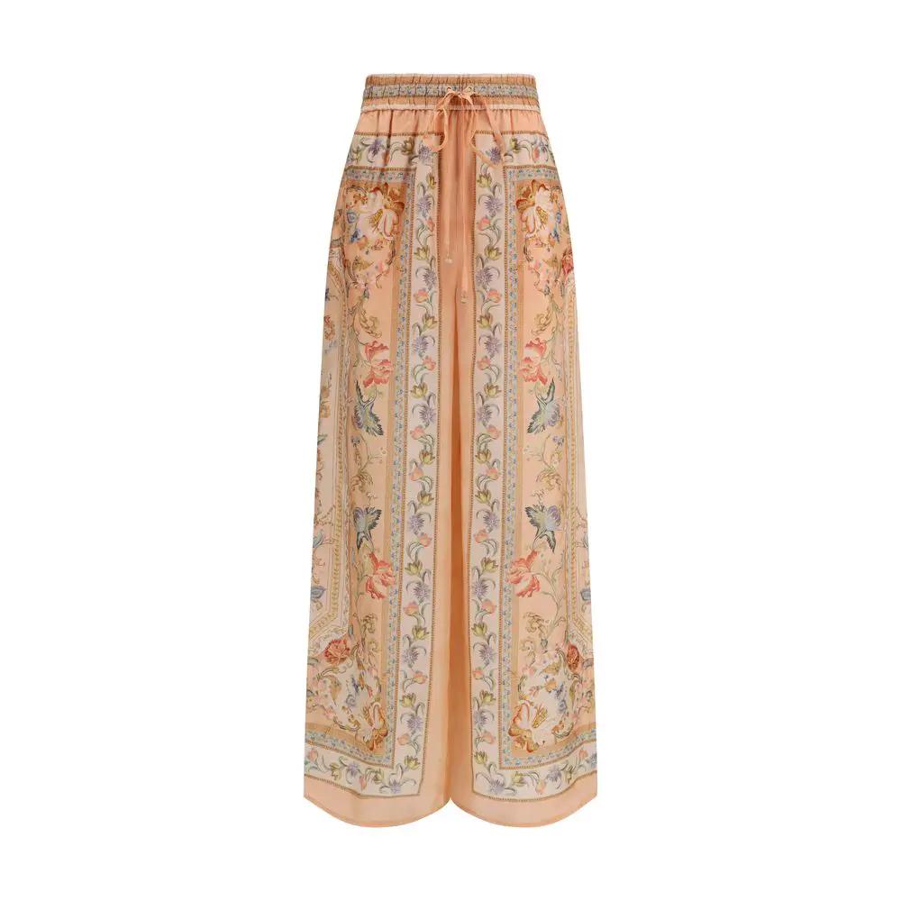 Zimmermann Multicolor Silk Casual Pants