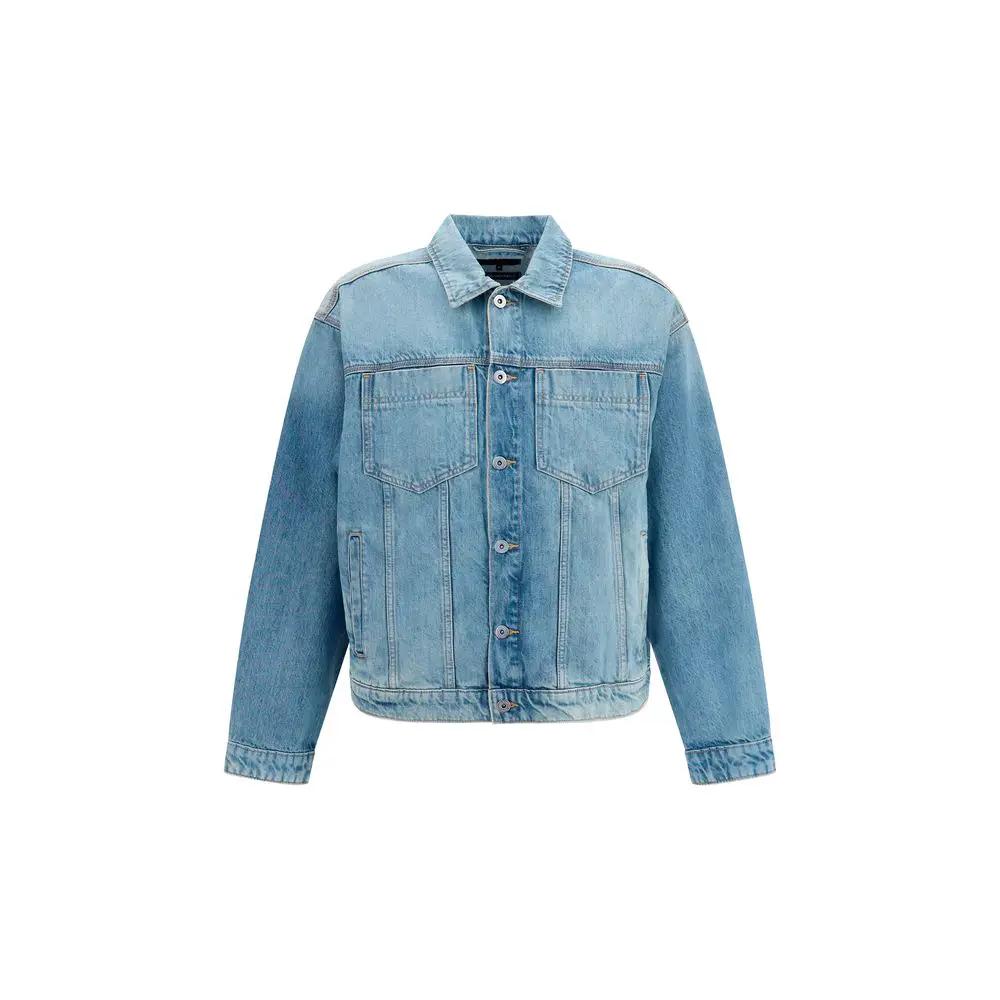 7FOR Blue Cotton Denim Jacket