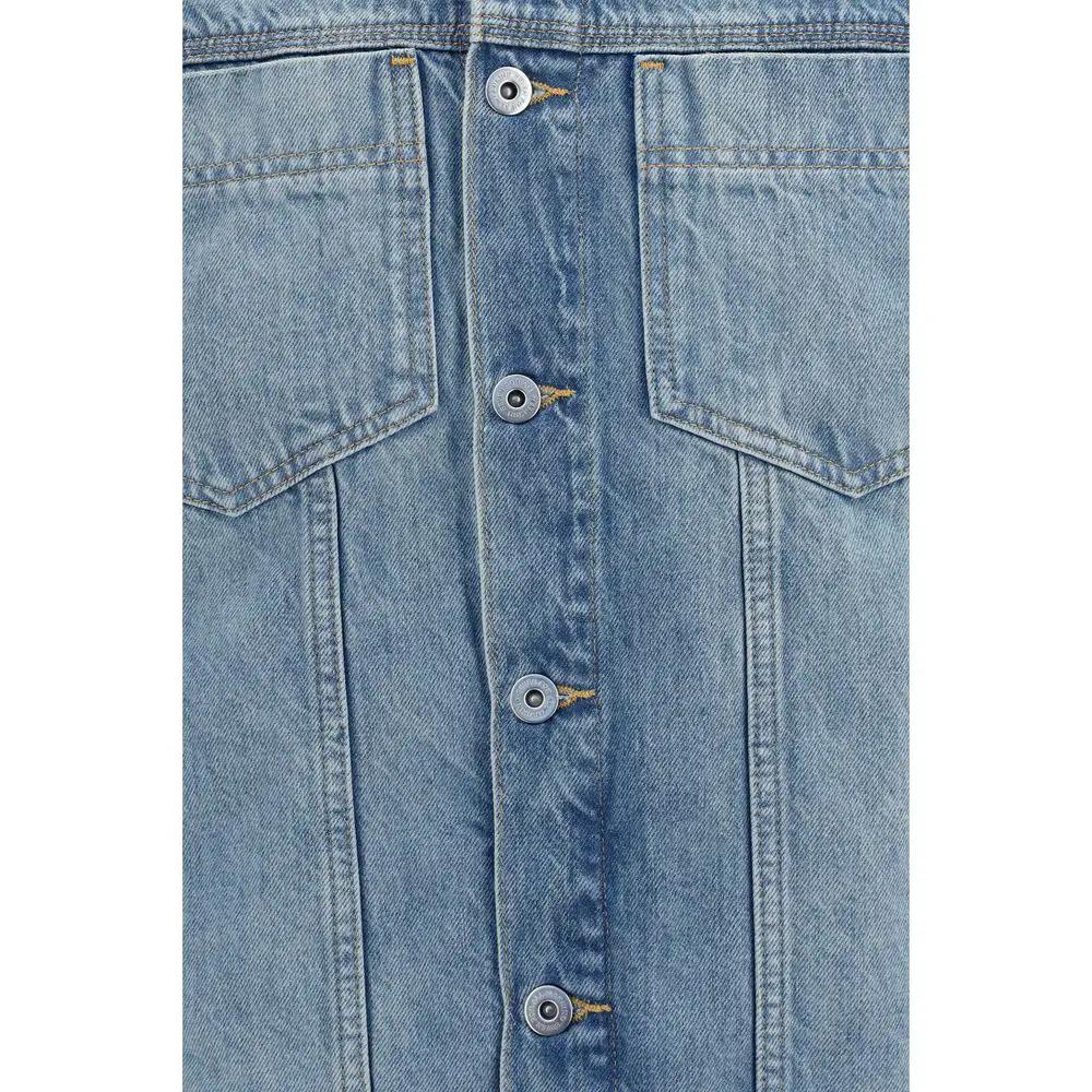 7FOR Blue Cotton Denim Jacket
