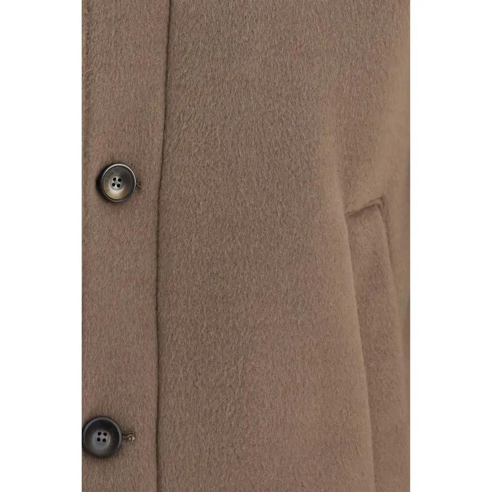 Herno Brown Polyester Full-Length Jacket