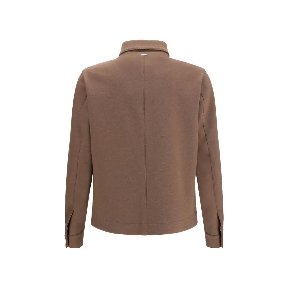 Herno Brown Polyester Jacket