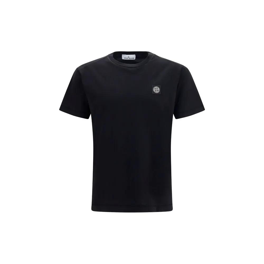 Stone Island Black Cotton T-Shirt