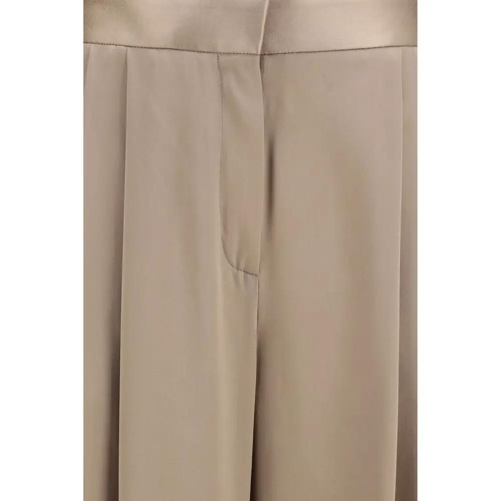 Tom Ford Beige Silk Casual Pants