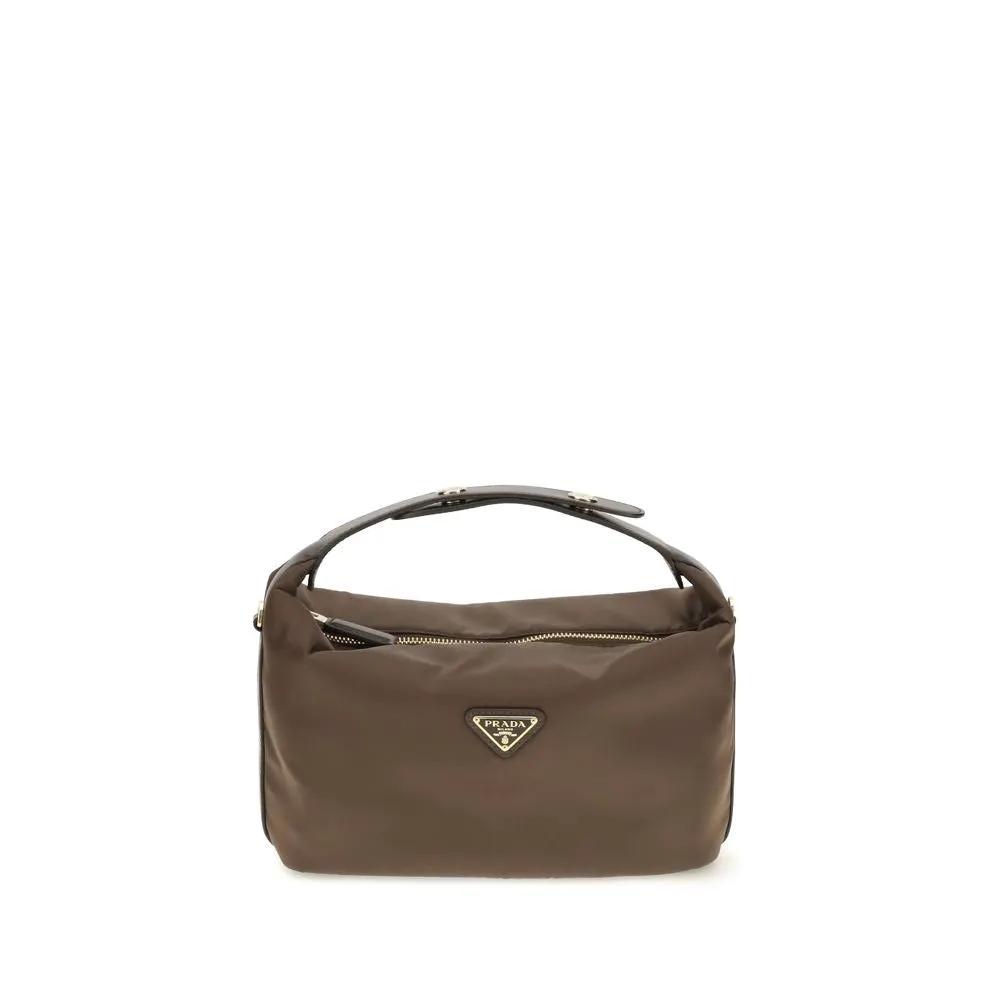 Prada Brown Recycled Polyamide Shoulder Bag