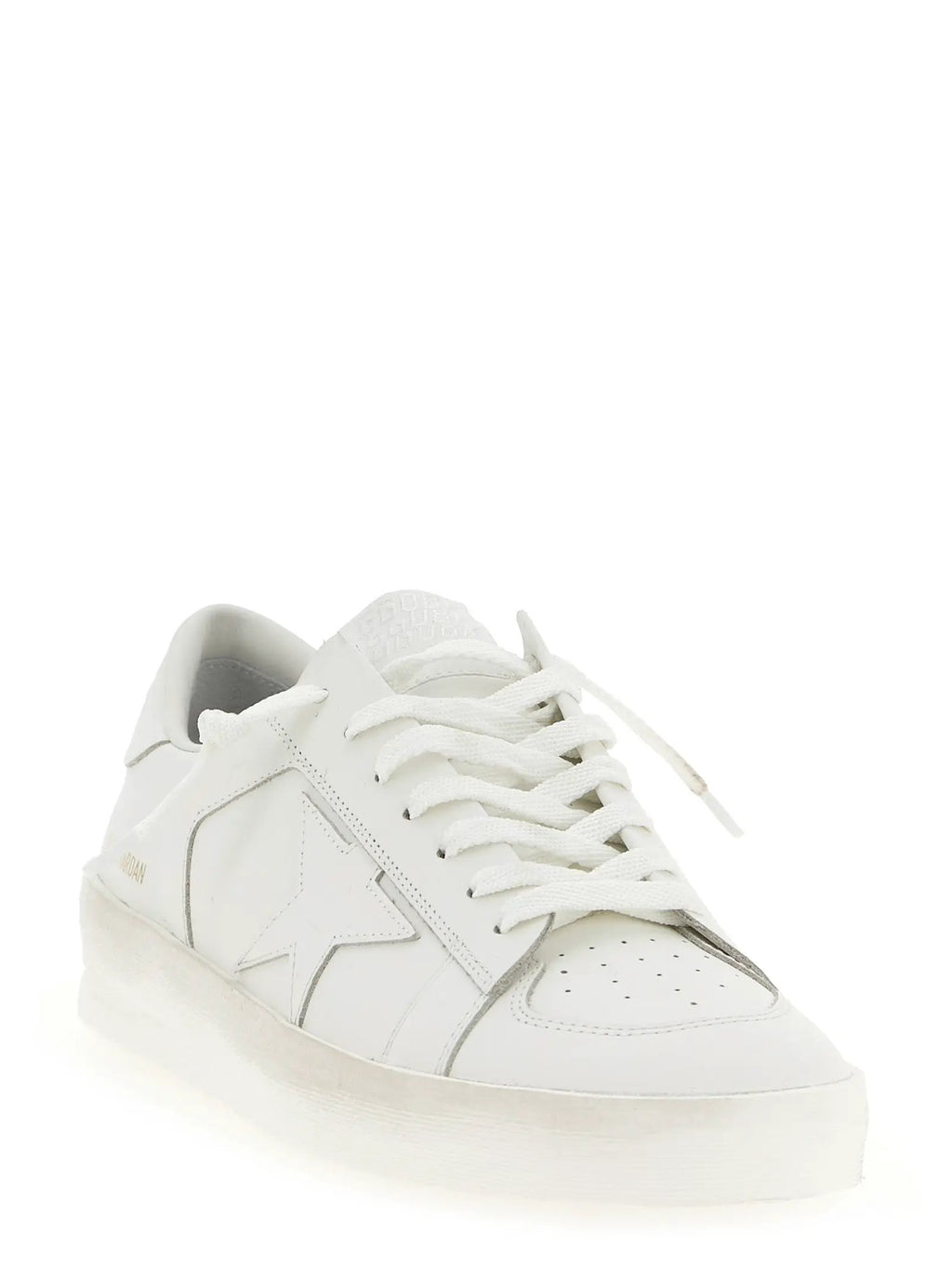 Golden Goose White Cowhide Low Top Sneakers