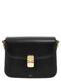 A.P.C. Black Cowhide Crossbody Bag