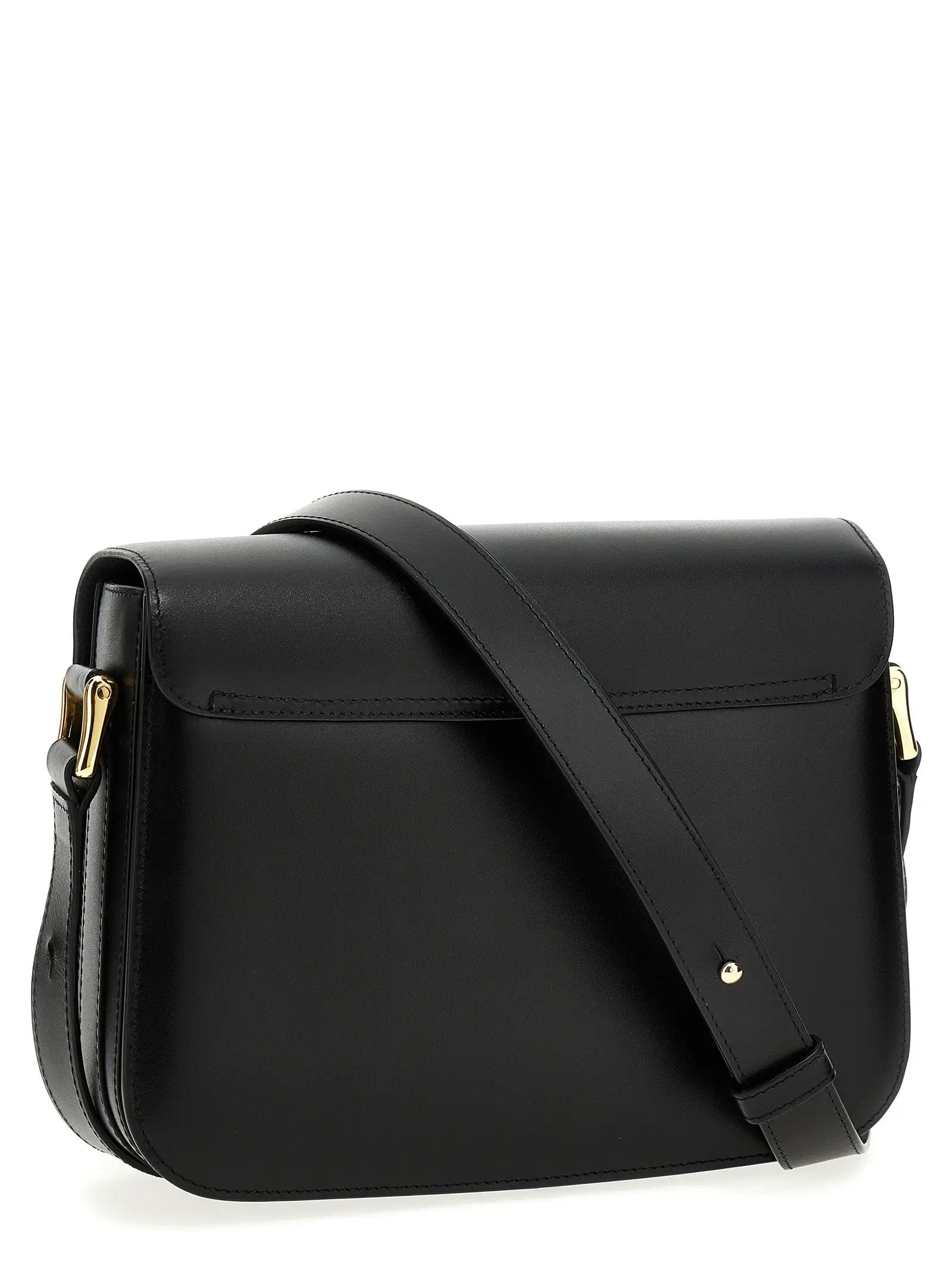 A.P.C. Black Cowhide Crossbody Bag