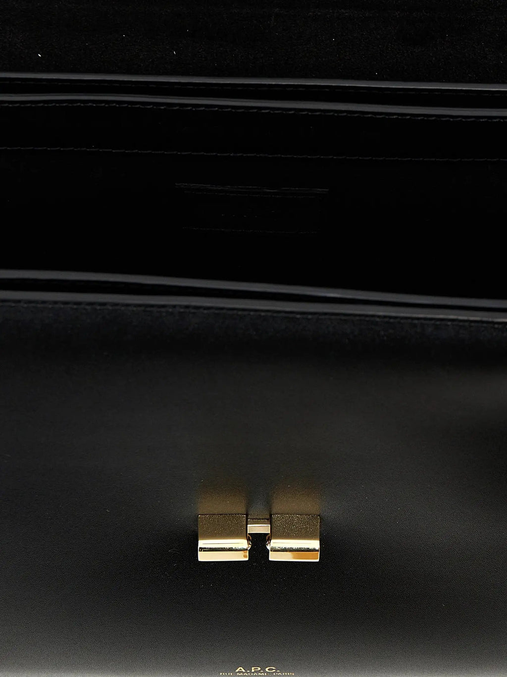 A.P.C. Black Cowhide Crossbody Bag