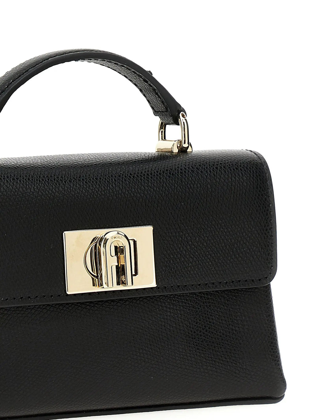 Furla Black Leather Crossbody Bag