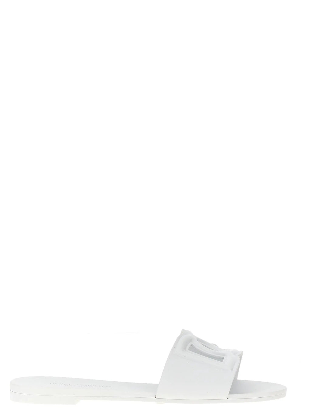 Dolce & Gabbana White Plastic Slides