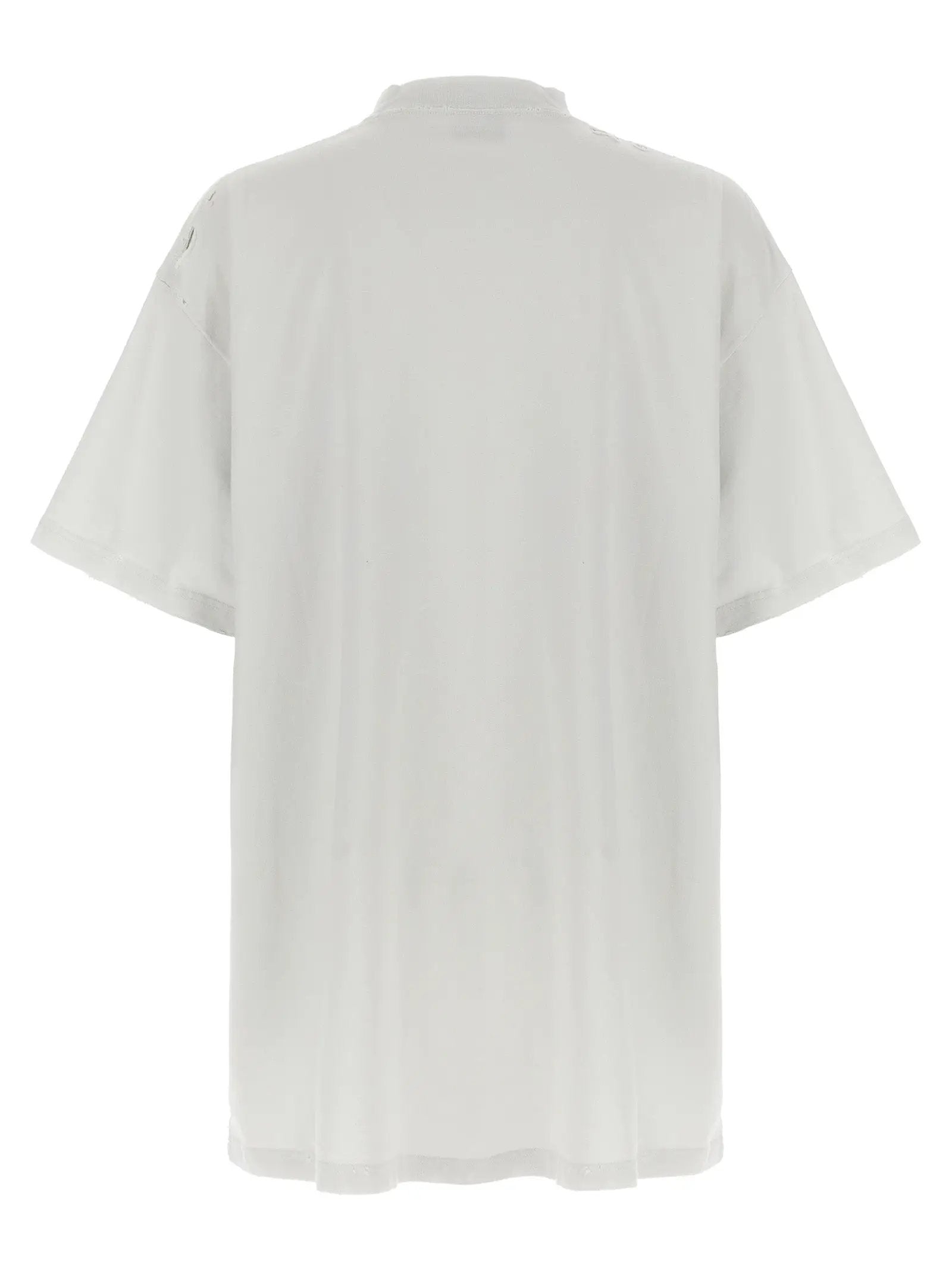 Balenciaga White Cotton T-Shirt
