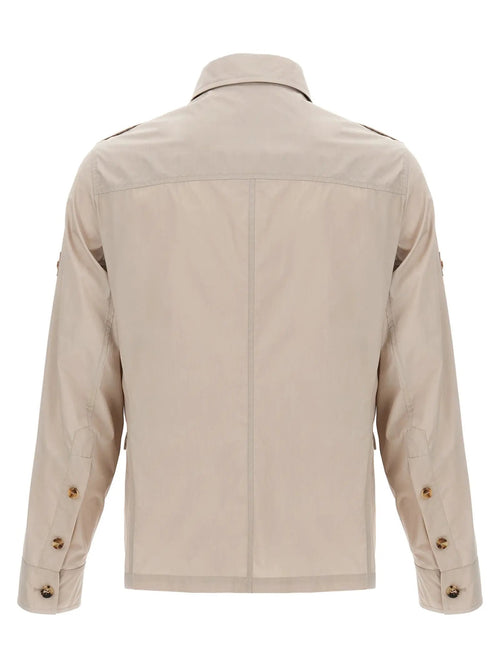 Veste longue Brunello Cucinelli en coton beige