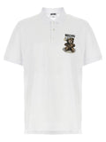 Moschino White Cotton Polo Shirt