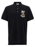 Moschino Black Cotton Polo Shirt