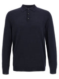 ZANONE Blue Virgin Wool Polo Shirt