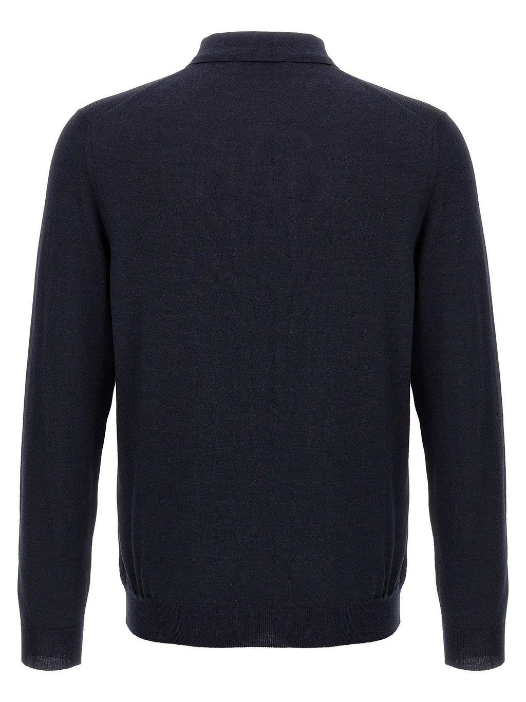 ZANONE Blue Virgin Wool Polo Shirt