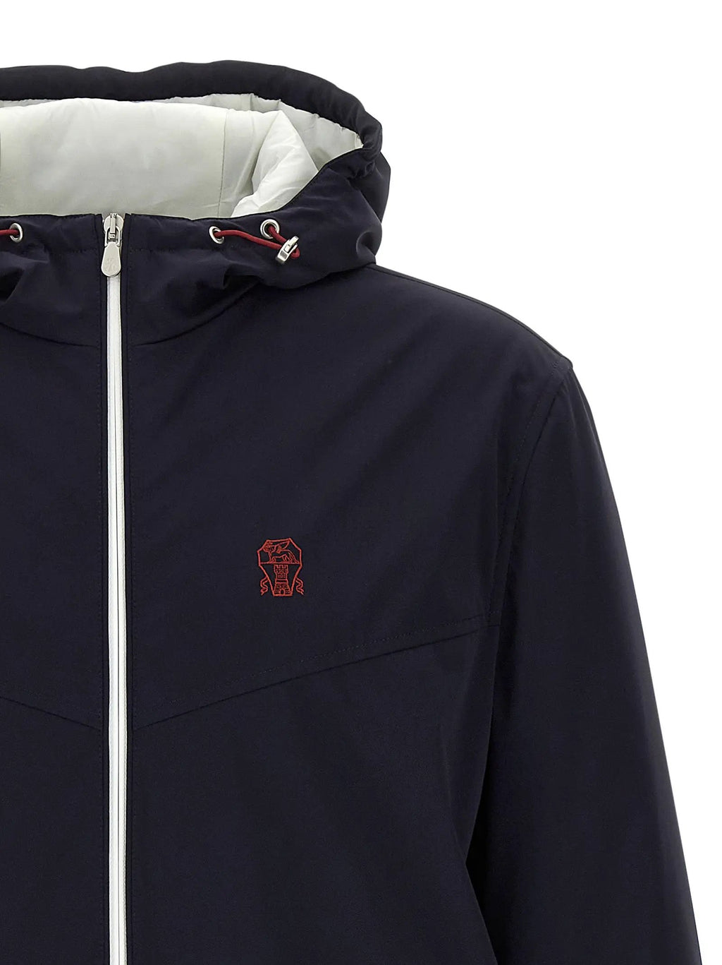 Veste Brunello Cucinelli bleue en polyamide