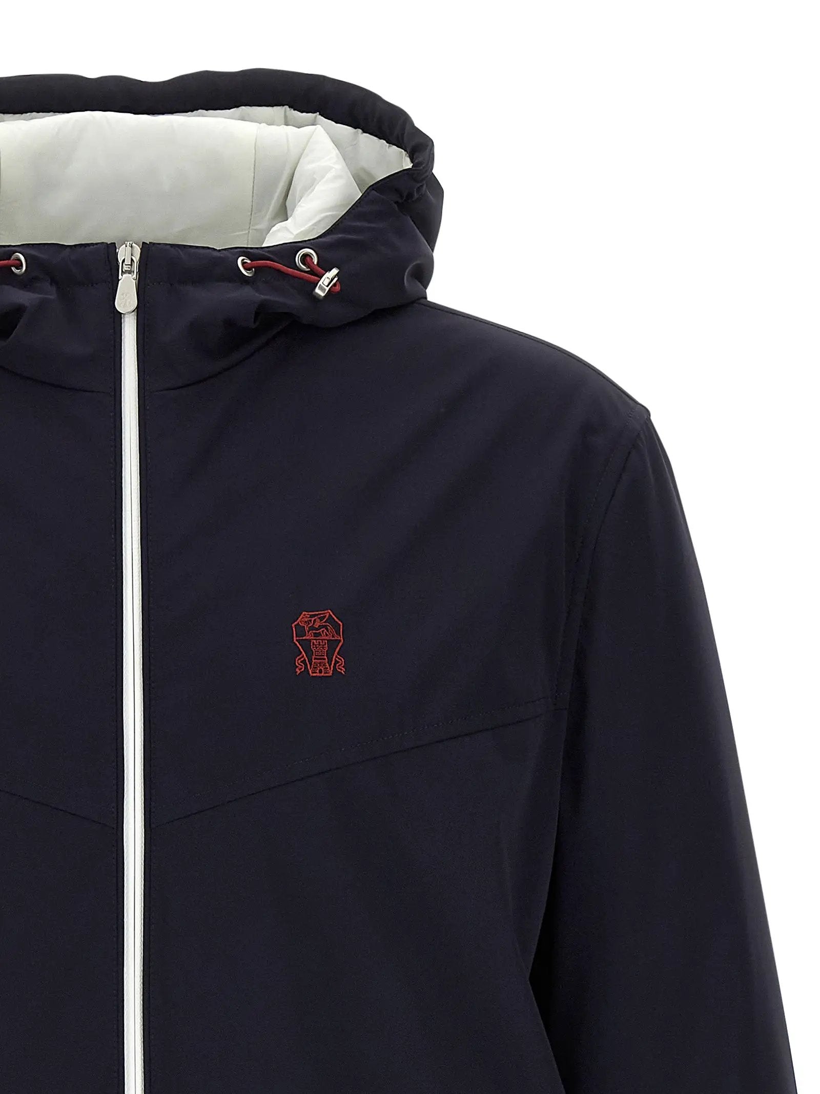 Veste Brunello Cucinelli bleue en polyamide