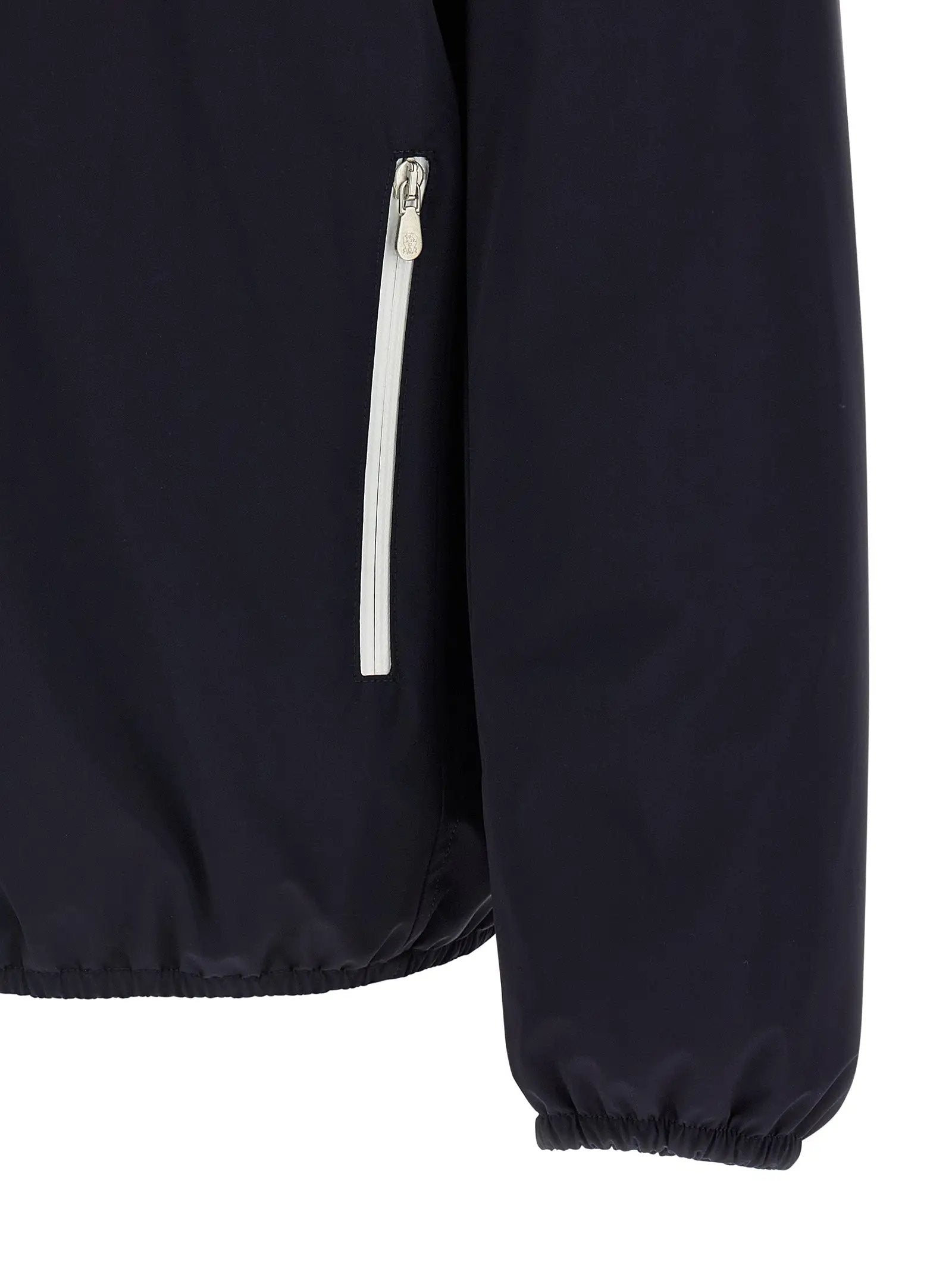 Veste Brunello Cucinelli bleue en polyamide