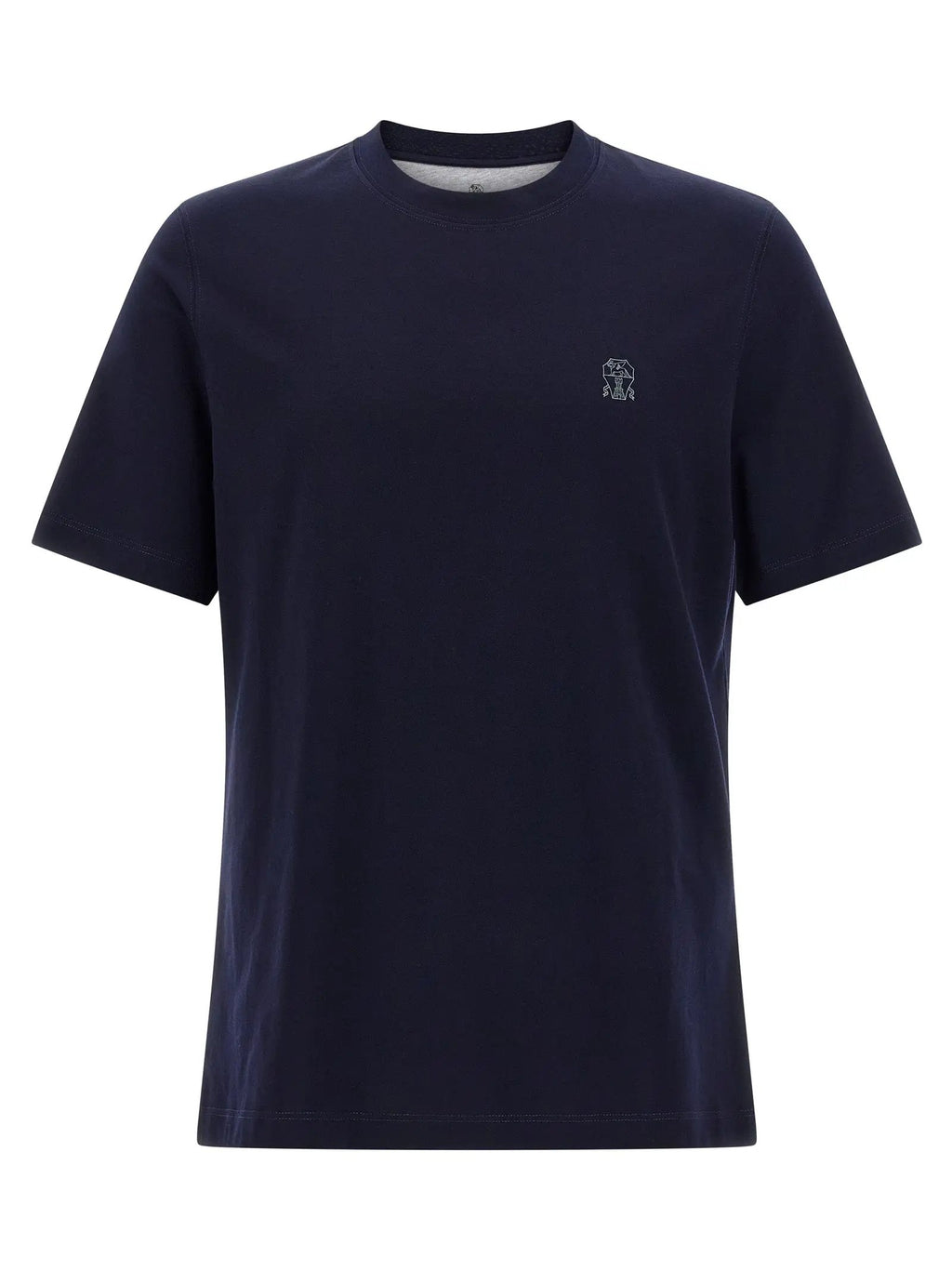 Brunello Cucinelli T-shirt en coton bleu
