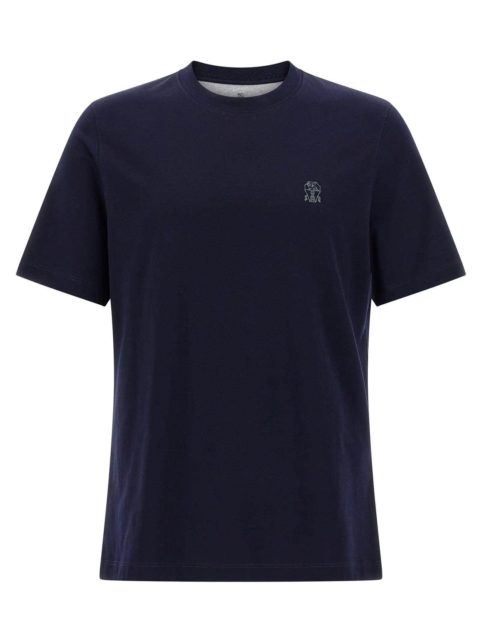 Brunello Cucinelli T-shirt en coton bleu