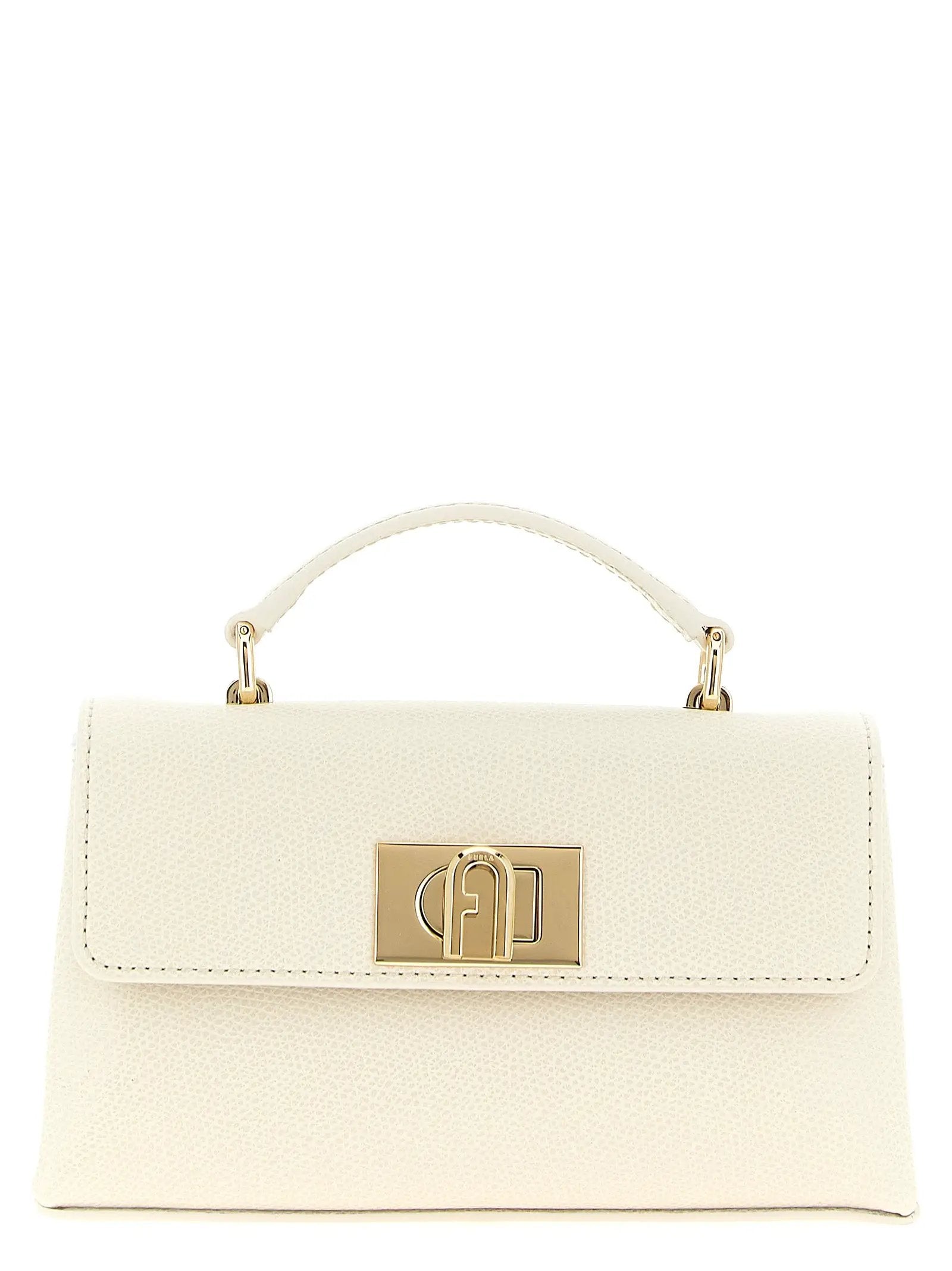 Furla White Leather Crossbody Bag