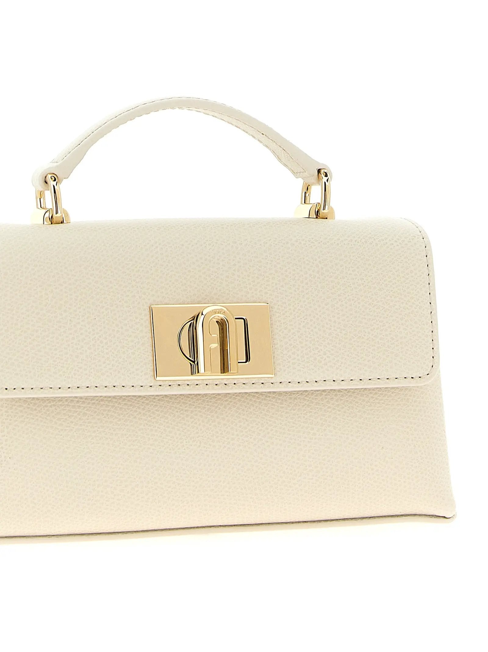 Furla White Leather Crossbody Bag