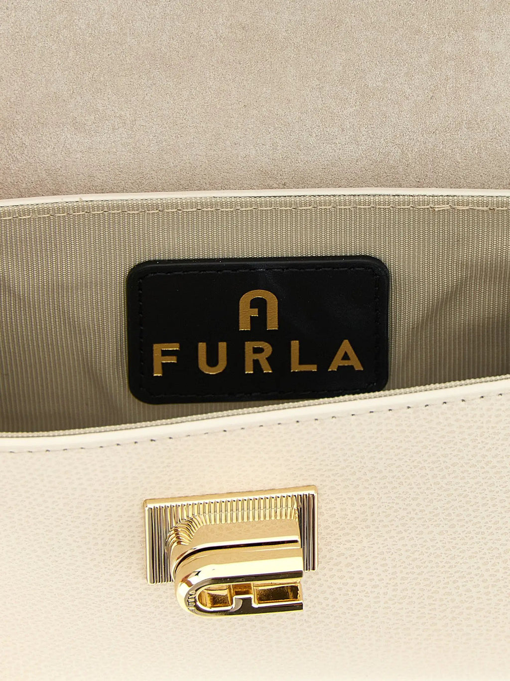 Furla White Leather Crossbody Bag