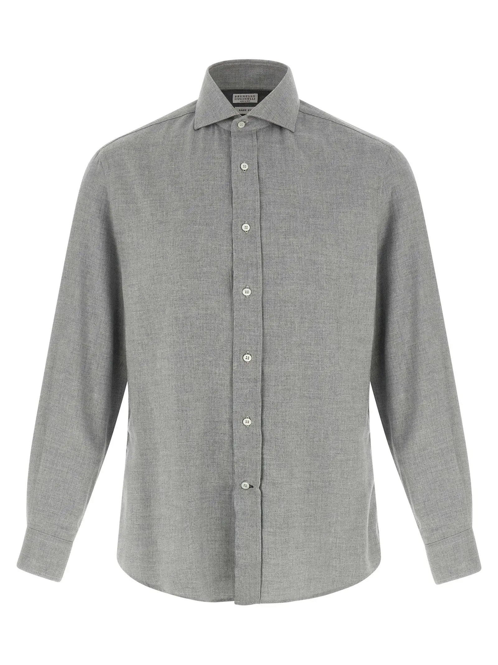 Brunello Cucinelli Gray Cotton Blouse